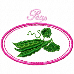 Peas Embroidery Design 7 Peas Embroidery Design 7